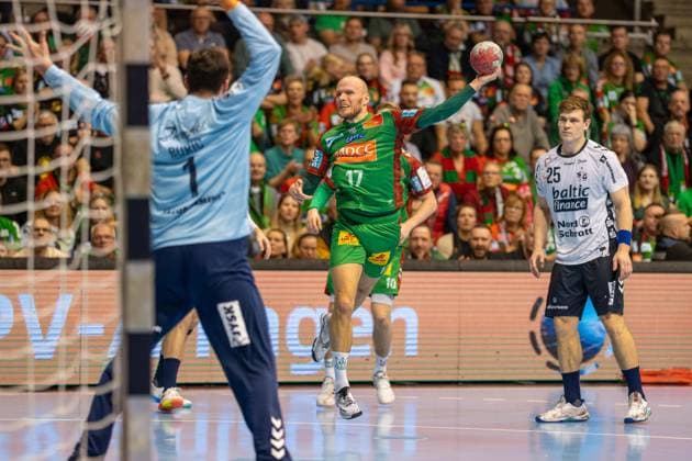 Germany Handball DHB Pokal 2025 26, quarter-final SC Magdeburg vs SG Flensburg Handewitt GETEC Arena Magdeburg Tim Hornke SC Magdeburg, 17 Copyright: xTomxLauruschkatx