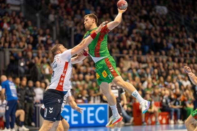 Germany Handball DHB Pokal 2025 26, quarter-final SC Magdeburg vs SG Flensburg Handewitt GETEC Arena Magdeburg Albin Lagergren SC Magdeburg, 21 Copyright: xTomxLauruschkatx