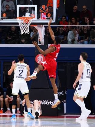 Josh Nebo (EA7 Emporio Armani Olimpia Milano) during EA7 Emporio Armani Milano vs Fenerbahce Istanbul, Basketball Euroleague match in Assago (MI), Italy, December 18 2025  Copyright: xSavinoxPaolella IPAxSportx xipa-agency.netx xx IPA_69290079 IPA_Agency_IPA69290079