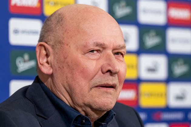 New head coach of the Czech national football team Miroslav Koubek attends a press conference, PK, Pressekonferenz of the Football Association of the Czech Republic (FACR), in Prague, Czech Republic, on December 19, 2025. (CTKxPhoto OndrejxDeml) CTKPhotoP2025121904866  CTKPhotoP2025121904866