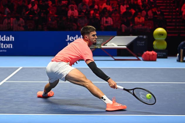 2025 ATP, Tennis Herren Tennis Herren NextGen Finals - Jeddah Dino Prizmic from Spain during his second round match at the 2025 ATP NextGen Finals in Jeddah, Saoudi Arabia, on December 18, 2025.