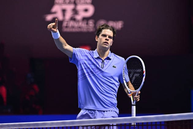 Next Gen ATP, Tennis Herren Finals Presented by PIF - Jeddah Alexander Blockx from Belgium during his third round match at the 2025 ATP NextGen Finals in Jeddah, SAOUDI, on December 19, 2025. Photo by Corinne Dubreuil ABACAPRESS.COM Jeddah Saudi Arabia  Copyright: xDubreuilxCorinne ABACAx