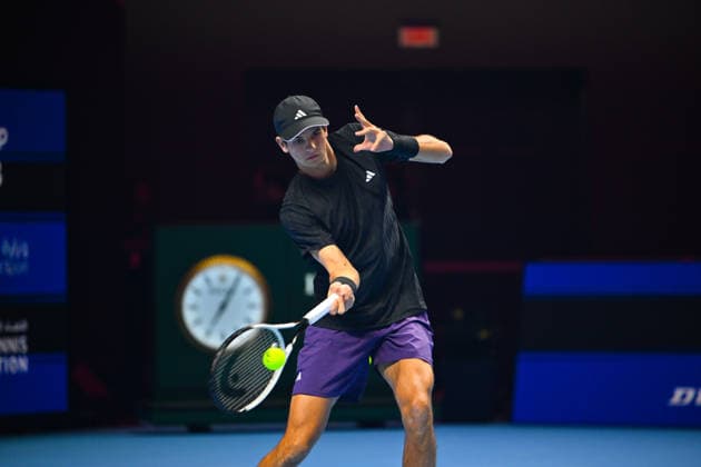 2025 ATP, Tennis Herren Tennis Herren Next Gen Finals - Jeddah Rafael Jodra during his second round match at the 2025 ATP Next Gen. Finals in Jeddah, Saoudi Arabia, on December 19, 2025.