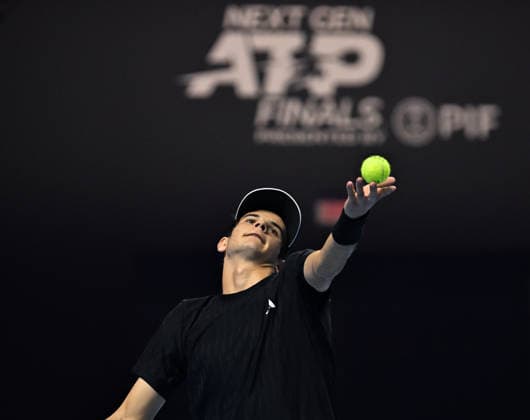 2025 ATP, Tennis Herren Tennis Herren Next Gen Finals - Jeddah Rafael Jodra during his second round match at the 2025 ATP Next Gen. Finals in Jeddah, Saoudi Arabia, on December 19, 2025.