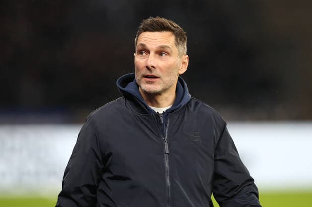 19 12 2025, xtgx, Fußball 2 Bundesliga, Hertha BSC Berlin Arminia Bielefeld emspor, v l Stefan Leitl Hertha, Trainer Portrait, Portraet, Einzelbild DFL DFB REGULATIONS PROHIBIT ANY USE OF PHOTOGRAPHS as IMAGE SEQUENCES and or QUASI VIDEO Berlin
