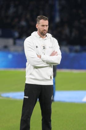 19 12 2025 Soccer Men 2025 2026 2 Bundesliga 17 Matchday Hertha BSC DSC Arminia Bielefeld Olympiastadion Berlin Mitch Kniat Arminia, Coach Berlin Berlin Germany