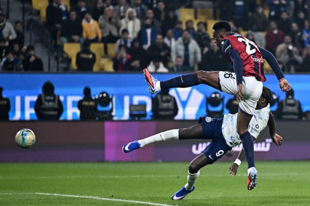 Db Riyadh 19 12 2025 - Supercoppa Italiana Bologna-Inter foto Daniele Buffa Image nella foto: gol Marcus Thuram 