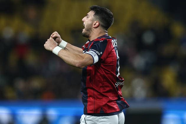 Mf Riyadh 19 12 2025 - Supercoppa Italiana Bologna-Inter foto Michele Finessi Image nella foto: esultanza gol Riccardo Orsolini 