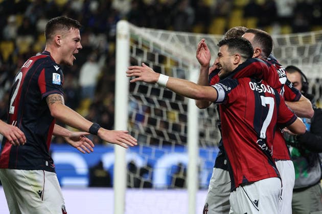 Mf Riyadh 19 12 2025 - Supercoppa Italiana Bologna-Inter foto Michele Finessi Image nella foto: esultanza gol Riccardo Orsolini 
