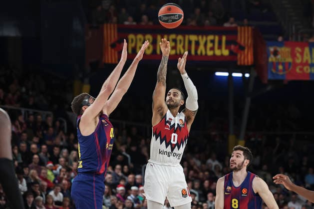 December 19, 2025, Barcelona, Barcelona, Spain: Markus Howard of Baskonia in action during the EuroLeague Regular Season Round 17 match played between FC Barcelona, Barca and Baskonia at Palau Blaugrana on December 19, 2025 in Barcelona, Spain. Barcelona Spain - ZUMAa181 20251219_zaa_a181_055 Copyright: xJavierxBorregox