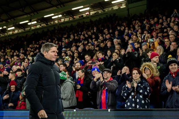 LONDON, ENGLAND - DECEMBER 18: Oliver Glasner manager of Crystal Palace before the UEFA Conference League 2025 26 League Phase MD6 match between Crystal Palace FC and KuPS Kuopio at Selhurst Park on December 18, 2025 in London, England. SPO 