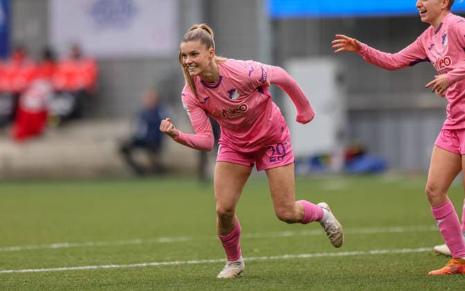 GER, Hoffenheim, TSG Hoffenheim vs Carl Zeiss Jena, Google Pixel Womens Bundesliga, Football, DFB, Season 2025 2026, Dietmar Hopp Stadium, 14 Matchday in picture Selina Cerci TSG 1899 Hoffenheim Women 29 , Goal, Cheering and joy, Emotions DFB DFL REGULATIONS PROHIBIT ANY USE OF PHOTOGRAPHS AS IMAGE SEQUENCES AND OR QUASI VIDEO, 20 12 2025 Copyright: HMBxMedia HendrikxHamelau