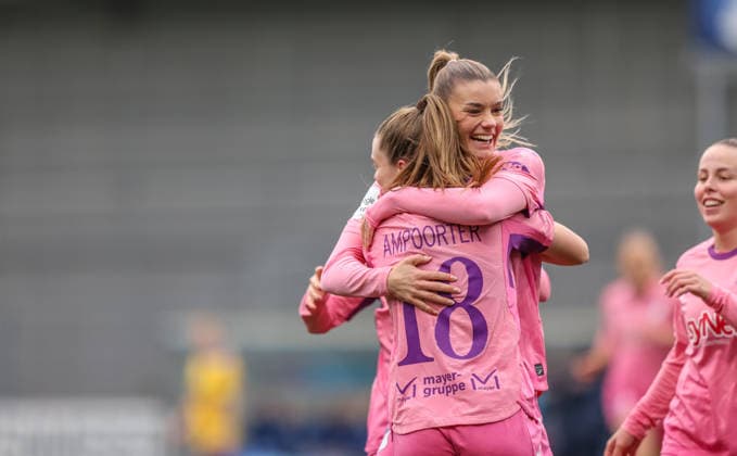 GER, Hoffenheim, TSG Hoffenheim vs Carl Zeiss Jena, Google Pixel Womens Bundesliga, Football, DFB, Season 2025 2026, Dietmar Hopp Stadium, 14 Matchday in picture Selina Cerci TSG 1899 Hoffenheim Women 29 , Goal, Cheering and joy, Emotions DFB DFL REGULATIONS PROHIBIT ANY USE OF PHOTOGRAPHS AS IMAGE SEQUENCES AND OR QUASI VIDEO, 20 12 2025 Copyright: HMBxMedia HendrikxHamelau
