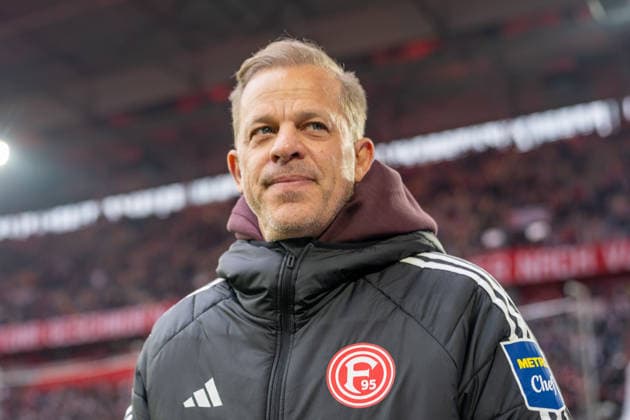 20 12 2025, Soccer 2 Bundesliga, Season 2025 2026, 17 Matchday, Fortuna Duesseldorf SpVgg Greuther Fuerth in the Merkur Spiel Arena in Duesseldorf Markus Anfang Fortuna Duesseldorf, Head Coach after his interview with SkySport Important note According to the regulations of the DFL German Football League and the DFB German Football Association, it is prohibited to to utilize or have utilized photographs taken in the stadium and or of the match in the form of sequential images and or video-like photo series Foto Kirchner Media Thomas Haesler Copyright: xKirchner-Media ThomasxHaeslerx