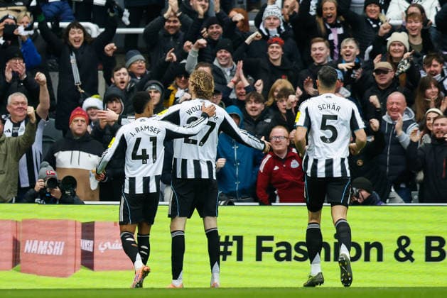 Newcastle United v Chelsea Premier League 20 12 2025. Nick Woltemade of Newcastle United celebrates scoring his sides first goal of the match in the 4th min 1-0 during the Premier League match between Newcastle United and Chelsea at St. James s Park, Newcastle, England on 20 December 2025. Newcastle St. James s Park Tyne and Wear England Editorial use only DataCo restrictions apply See www.football-dataco.com , Copyright: xCraigxCowanx PSI-23444-0043