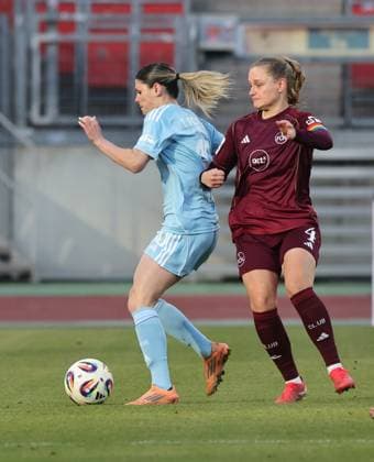 20 12 2025 Soccer Season 2025 2026 1 Womens Soccer Bundesliga 14 Matchday 1 FC Nuremberg FCN Club 1 FC Union Berlin Sportfoto Zink DaMa xdaxmax Eileen Campbell 10, 1 FC Union Berlin Luisa Guttenberger 4, 1 FC Nuremberg FCN