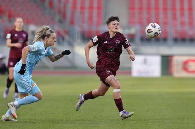 20 12 2025 Soccer Season 2025 2026 1 Womens Soccer Bundesliga 14 Matchday 1 FC Nürnberg FCN Club 1 FC Union Berlin Sportfoto Zink DaMa xdaxmax Jenny Hipp 27, 1 FC Union Berlin Aneta Polaskova 26, 1 FC Nürnberg FCN