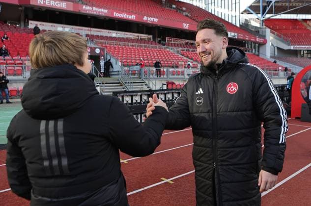 20 12 2025 Soccer Season 2025 2026 1 Womens Soccer Bundesliga 14 Matchday 1 FC Nuremberg FCN Club 1 FC Union Berlin Sportfoto Zink DaMa xdaxmax Ailien Poese Tainerin 1 FC Union Berlin Thomas Oostendorp Coach 1 FC Nuremberg FCN clap off