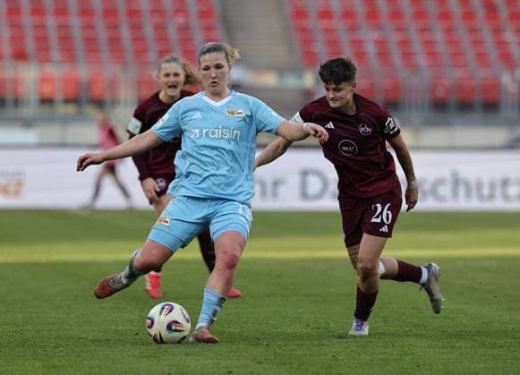 20 12 2025 Soccer Season 2025 2026 1 Womens Soccer Bundesliga 14 Matchday 1 FC Nuremberg FCN Club 1 FC Union Berlin Sportfoto Zink DaMa xdaxmax Dina Orschmann 11, 1 FC Union Berlin Aneta Polaskova 26, 1 FC Nuremberg FCN