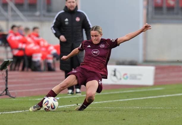 20 12 2025 Soccer Season 2025 2026 1 Womens Soccer Bundesliga 14 Matchday 1 FC Nuremberg FCN Club 1 FC Union Berlin Sportfoto Zink DaMa xdaxmax Klara Svensson Senelius 2, 1 FC Nuremberg FCN