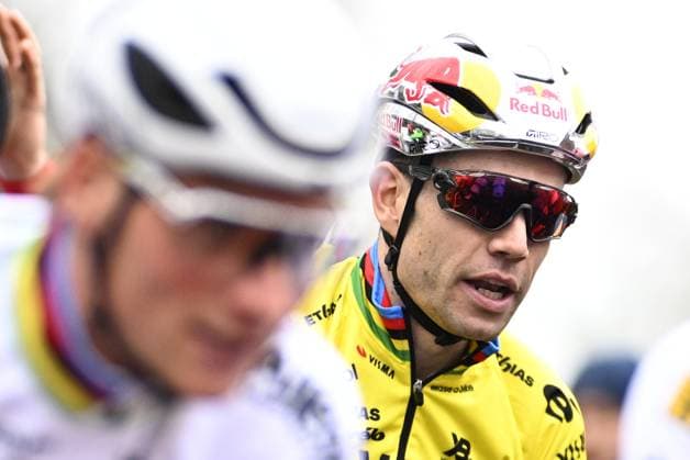 Belgian Wout van Aert pictured during the men s elite race of the World Cup cyclocross cycling event in Antwerp on Saturday 20 December 2025, the fifth stage (out of 12) of the UCI World Cup competition. JASPERxJACOBS  x150341737x