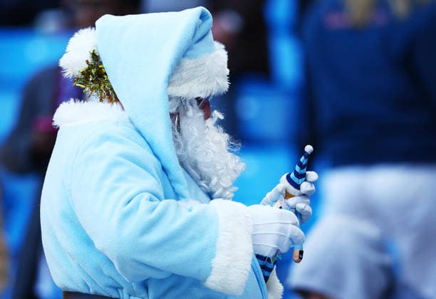 Father Christmas at Manchester City Manchester City v West Ham United, Premier League, Football, Etihad Stadium, Manchester, UK - 20 Dec 2025Manchester Etihad Stadium United Kingdom EDITORIAL USE ONLY No use with unauthorised audio, video, data, fixture lists, club league logos or live services. Online in-match use limited to 120 images, no video emulation. No use in betting, games or single club league player publications.  Copyright: xMattxWest Shutterstockx 16148949d