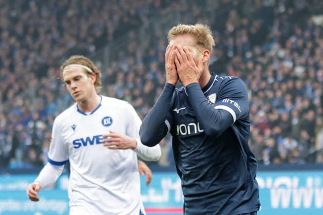 20 12 2025, xgrfx, Soccer 2 Bundesliga, VfL Bochum Karlsruher SC v l Leandro Noel Morgalla VfL Bochum DFL DFB REGULATIONS PROHIBIT ANY USE OF PHOTOGRAPHS as IMAGE SEQUENCES and or QUASI VIDEO Bochum