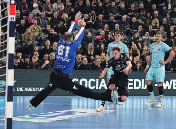 20 12 2025 Handball 1 Bundesliga DAIKIN HBL Season 2025 2026 18 Matchday HC Erlangen Metropolregion Nürnberg HCE MT Melsungen DaMa xdaxmax Laszlo Bartucz 61, MT Melsungen Christoph Steinert 44, HC Erlangen HCE