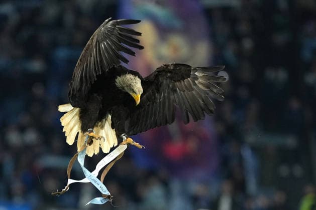 Flaminia the mascotte of SS Lazio during the Serie A 2025 2026 football match between SS Lazio and US Cremonese at Stadio Olimpico in Rome (Italy), December 20, 2025. AntoniettaxBaldassarre