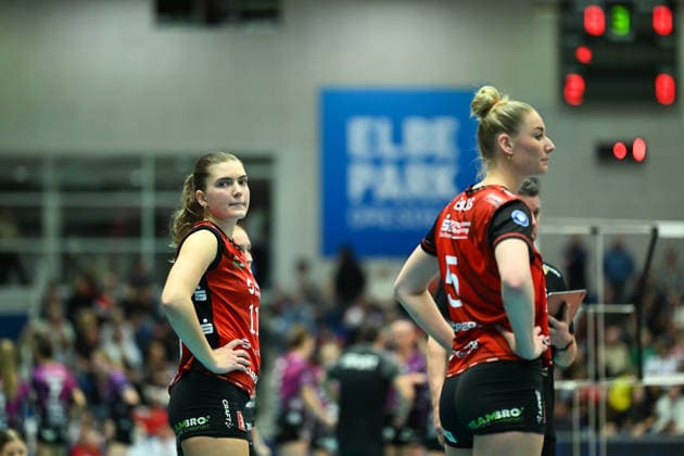 Amanda Siksna Dresdner SC, 11 Dresdner SC vs Schwarz Weiß Erfurt, 1 Volleyball Bundesliga Damen, Spielzeit 2025 2026, 20 12 2025 Dresdner SC vs Schwarz Weiß Erfurt, 1 Volleyball Bundesliga Damen, Spielzeit 2025 2026, 20 12 2025 Dresden Copyright: xEibner-Pressefoto xHoepnerx EP_PHR