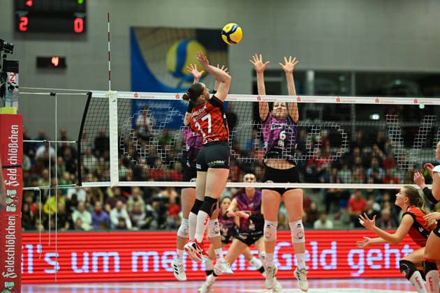 Lorena Lorber Fijok Dresdner SC, 17 Dresdner SC vs Schwarz Weiß Erfurt, 1 Volleyball Bundesliga Damen, Spielzeit 2025 2026, 20 12 2025 Dresdner SC vs Schwarz Weiß Erfurt, 1 Volleyball Bundesliga Damen, Spielzeit 2025 2026, 20 12 2025 Dresden Copyright: xEibner-Pressefoto xHoepnerx EP_PHR