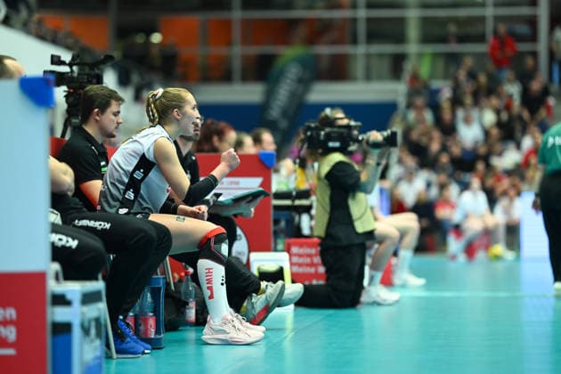 Patricia Nestler Dresdner SC, 1 Dresdner SC vs Schwarz Weiß Erfurt, 1 Volleyball Bundesliga Damen, Spielzeit 2025 2026, 20 12 2025 Dresdner SC vs Schwarz Weiß Erfurt, 1 Volleyball Bundesliga Damen, Spielzeit 2025 2026, 20 12 2025 Dresden Copyright: xEibner-Pressefoto xHoepnerx EP_PHR