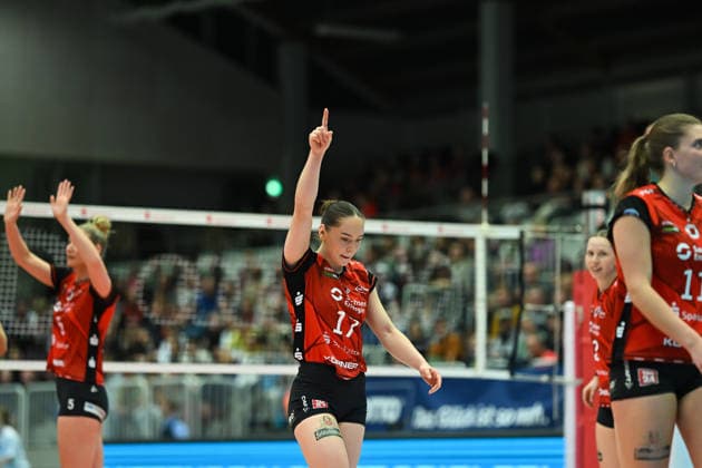 Lorena Lorber Fijok Dresdner SC, 17 Dresdner SC vs Schwarz Weiß Erfurt, 1 Volleyball Bundesliga Damen, Spielzeit 2025 2026, 20 12 2025 Dresdner SC vs Schwarz Weiß Erfurt, 1 Volleyball Bundesliga Damen, Spielzeit 2025 2026, 20 12 2025 Dresden Copyright: xEibner-Pressefoto xHoepnerx EP_PHR
