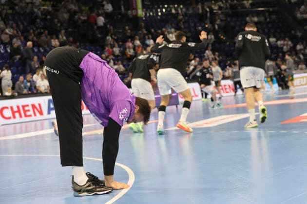 Photo warm-up training with goalkeeper Andreas WOLFF Kiel Handball Men 1 Bundesliga on Sat 20 12 2025 THW Kiel Recken Hannover