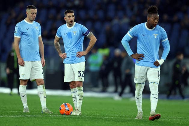 CALCIO - Serie A - SS Lazio vs US Cremonese Rome, Italy - December 20, 2025: Adam Marusic of S.S. Lazio , Danilo Cataldi of S.S. Lazio , Tijjani Noslin of S.S. Lazio seen in action during the Serie A Enilive 2025-2026 football match between SS Lazio vs US Cremonese at Olympic Stadium. Rome Italy  Copyright: xIPAxSport ABACAx