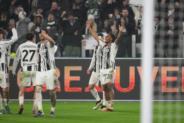 20th December 2025, Allianz Stadium, Turin, Italy; Serie AFootball; Juventus versus Roma; Lois Openda of FC Juventus celebrates after scoring goal in the 70th minute for 2-0  AllShotxLive
