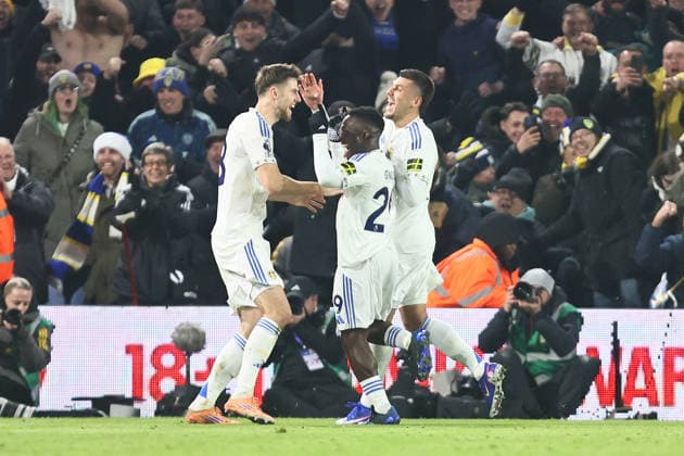 Anton Stach of Leeds United celebrates scoring their sides fourth goal Leeds United v Crystal Palace, Premier League, Football, Elland Road, Leeds, UK - 20 Dec 2025Leeds Elland Road United Kingdom EDITORIAL USE ONLY No use with unauthorised audio, video, data, fixture lists, club league logos or live services. Online in-match use limited to 120 images, no video emulation. No use in betting, games or single club league player publications. Copyright: xPhilxOldham Shutterstockx 16151229an
