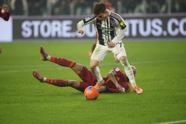 CALCIO - Serie A - Juventus FC vs AS Roma Francisco Conceicao of Juventus FC during the Italian Serie A, 2025 26 season, football match between Juventus FC and AS Roma on20 December 2025, at Allianz stadium, Turin, Italy. Photo Nderim KACELI Turin Italy  Copyright: xIPAxSport ABACAx