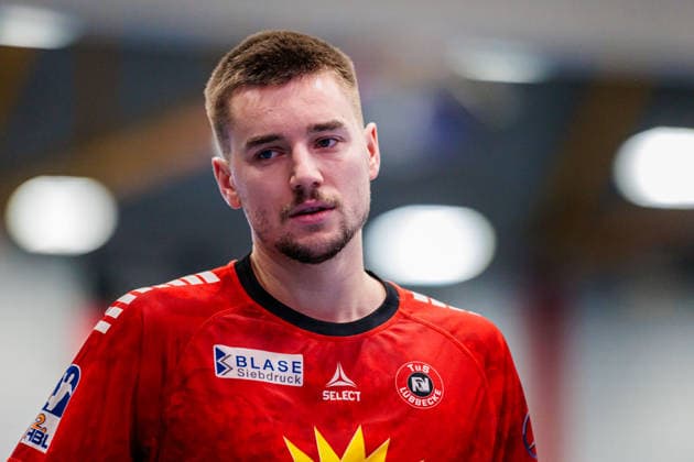Tim Roman Wieling TuS N Luebbecke, 96 GER, TuS N Luebbecke vs HSG Krefeld Niederrhein, Handball, 2 Bundesliga, Matchday 16, Season 2025 2026, 20 12 2025 GER, TuS N Luebbecke vs HSG Krefeld Niederrhein, Handball, 2 Bundesliga, Matchday 16, Season 2025 2026, 20 12 2025 Luebbecke Copyright: xEibner-Pressefoto JanxRollingerx EP_JSK