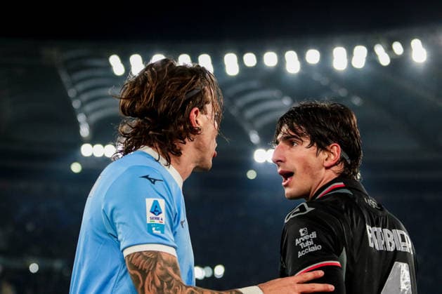 Tommaso Barbieri of US Cremonese and Luca Pellegrini of SS LAZIO during SS Lazio vs US Cremonese, Italian soccer Serie A match in Rome, Italy, December 20 2025  Copyright: xRaffaelexConti IPAxSportx xipa-agency.netx xx IPA_69362927 IPA_Agency_IPA69362927