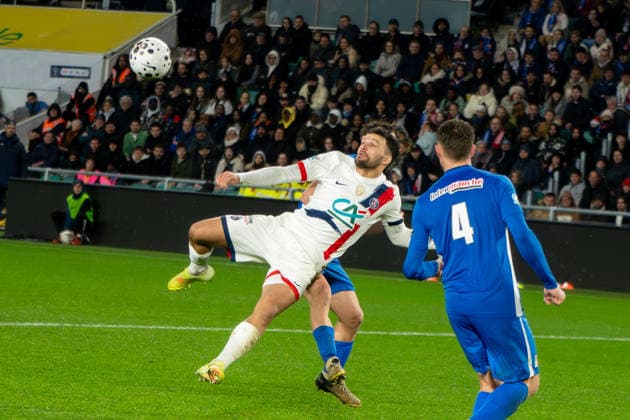 FOOTBALL : Vendee Fontenay Foot vs Paris Saint Germain PSG - Coupe de France - 32e de finale - 20 12 2025 Goncalo Ramos (Paris SG) NantesFrance  Copyright: xEmilienxJousselinx
