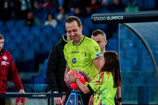 CALCIO - Serie A - SS Lazio vs US Cremonese Luca Pairetto referee during SS Lazio vs US Cremonese, Italian soccer Serie A match in Rome, Italy, December 20 2025 Rome Italy  Copyright: xIPAxSport ABACAx