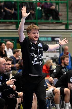 DAIKIN 1 Handball Bundesliga 25 26 18 Matchday Bergischer HC TBV Lemgo Lippe on 20 12 2025 in the Uni Halle in Wuppertal Arnor Gunnarsson Coach Bergischer HC cheers on his team WD