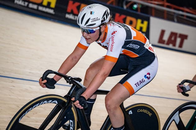 DWORATZEK Klara DM Omnium 2025 Frankfurt Oder DWORATZEK Klara GER SSV Gera 1990 Landscape horizontal Landscape Event Event DM Omnium 2025 German Championship Category Category Cycling Track Cycling National Championship Omnium Women U19 Juniors Location Location Europe Germany Brandenburg Märkisch Oderland Frankfurt Oder Oderlandhalle Discipline Omnium Points Race 4 Race Distance 15 km Date Date 20 12 2025 Saturday Day 2