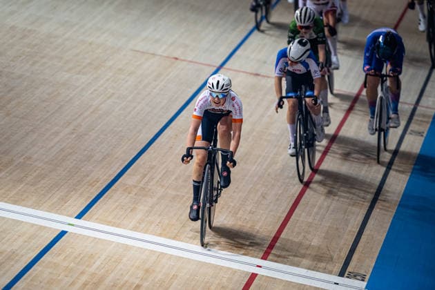 DWORATZEK Klara DM Omnium 2025 Frankfurt Oder DWORATZEK Klara GER SSV Gera 1990 Landscape horizontal Landscape Event Event DM Omnium 2025 German Championship Category Category Cycling Track Cycling National Championship Omnium Women U19 Juniors Location Location Europe Germany Brandenburg Märkisch Oderland Frankfurt Oder Oderlandhalle Discipline Omnium Points Race 4 Race Distance 15 km Date Date 20 12 2025 Saturday Day 2