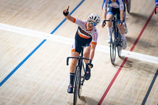 DWORATZEK Klara DM Omnium 2025 Frankfurt Oder DWORATZEK Klara GER SSV Gera 1990 Landscape horizontal Landscape Event Event DM Omnium 2025 German Championship Category Category Cycling Track Cycling National Championship Omnium Women U19 Juniors Location Location Europe Germany Brandenburg Märkisch Oderland Frankfurt Oder Oderlandhalle Discipline Omnium Points Race 4 Race Distance 15 km Date Date 20 12 2025 Saturday Day 2