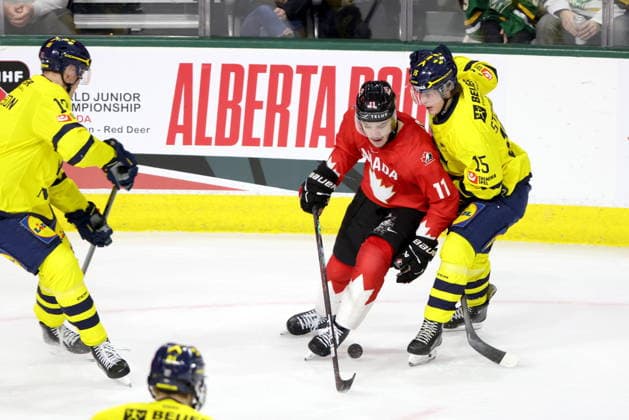 Ice hockey, U20, Test match, Canada - Sweden