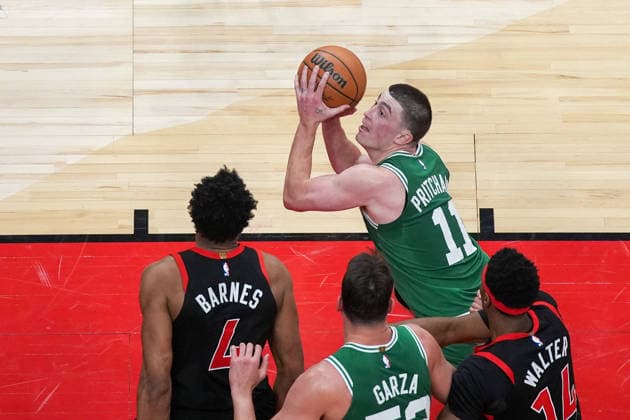 Boston Celtics vs Toronto Raptors TORONTO, CANADA - DECEMBER 20 : Payton Pritchard (11) of Boston Celtics in action during the NBA, Basketball Herren, USA basketball game between Boston Celtics and Toronto Raptors at the Scotiabank Arena on December 20, 2025 in Toronto, Ontario, Canada. Mert Alper Dervis Anadolu Ontario Canada. Editorial use only. Please get in touch for any other usage.  Copyright: x2025xAnadoluxMertxAlperxDervisx
