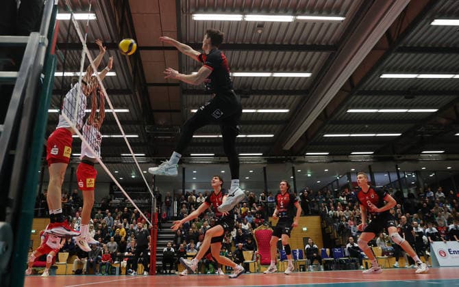 Ludwigsburg , Volleyball Bundesliga , Barock Volleys MTV Ludwigsburg vs SV Warnemünde , Tim Köpfli Ludwigsburg