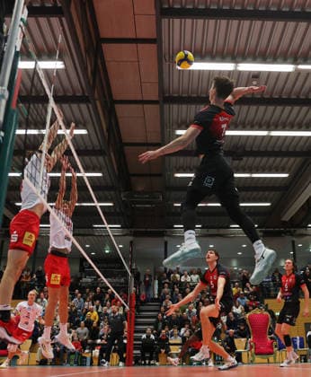 Ludwigsburg , Volleyball Bundesliga , Barock Volleys MTV Ludwigsburg vs SV Warnemünde , Tim Köpfli Ludwigsburg
